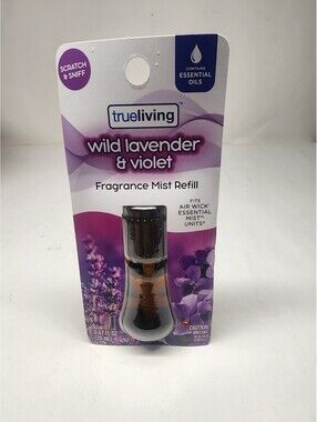 Trueliving wild lavender & violet Refills Fits Air wick Essential Mist NEW
